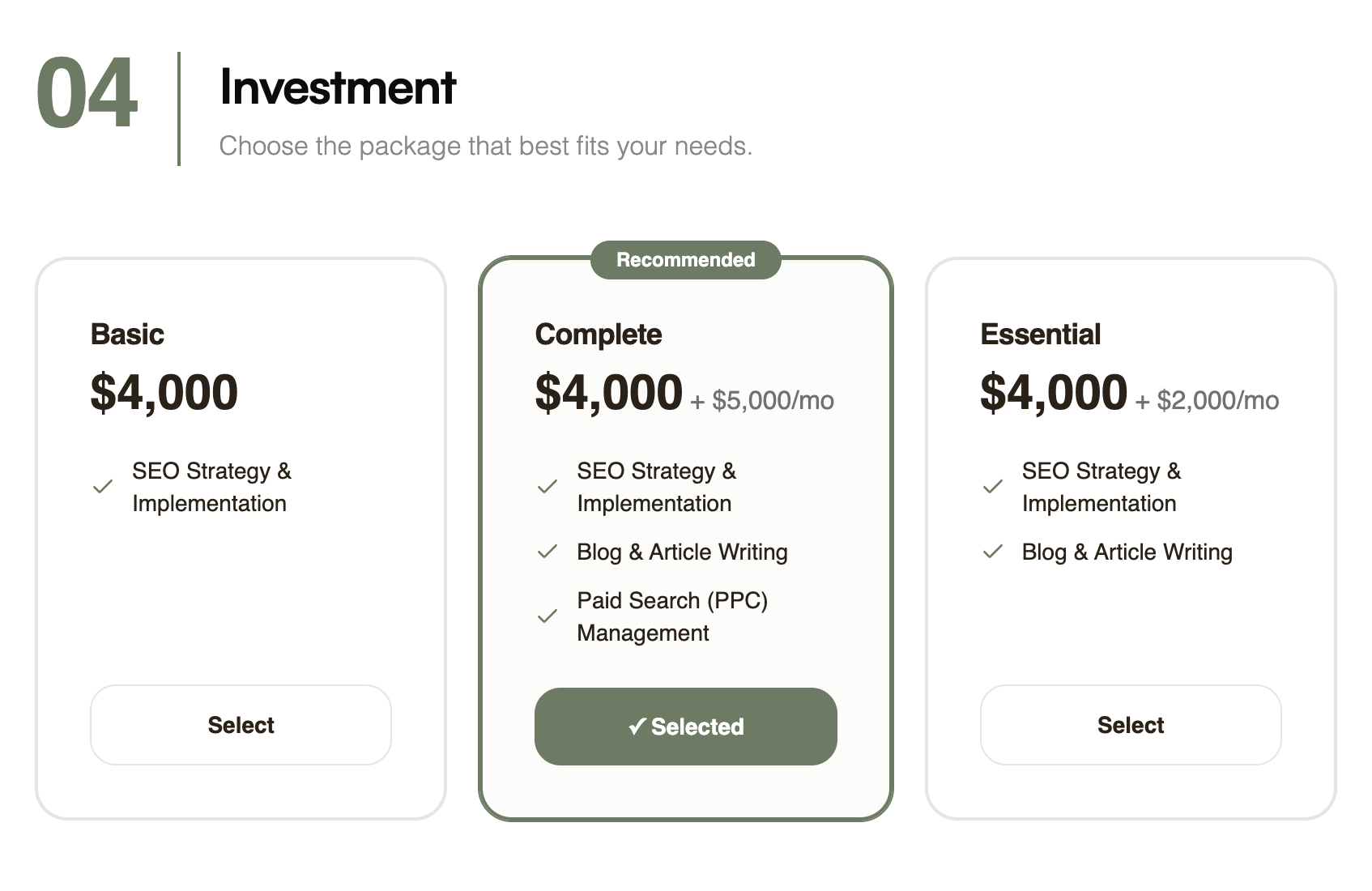 How to Price Agency Retainer Services in a Proposal